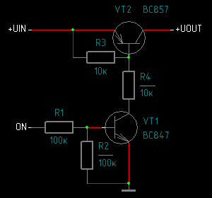 Стандартний транзисторний ключ